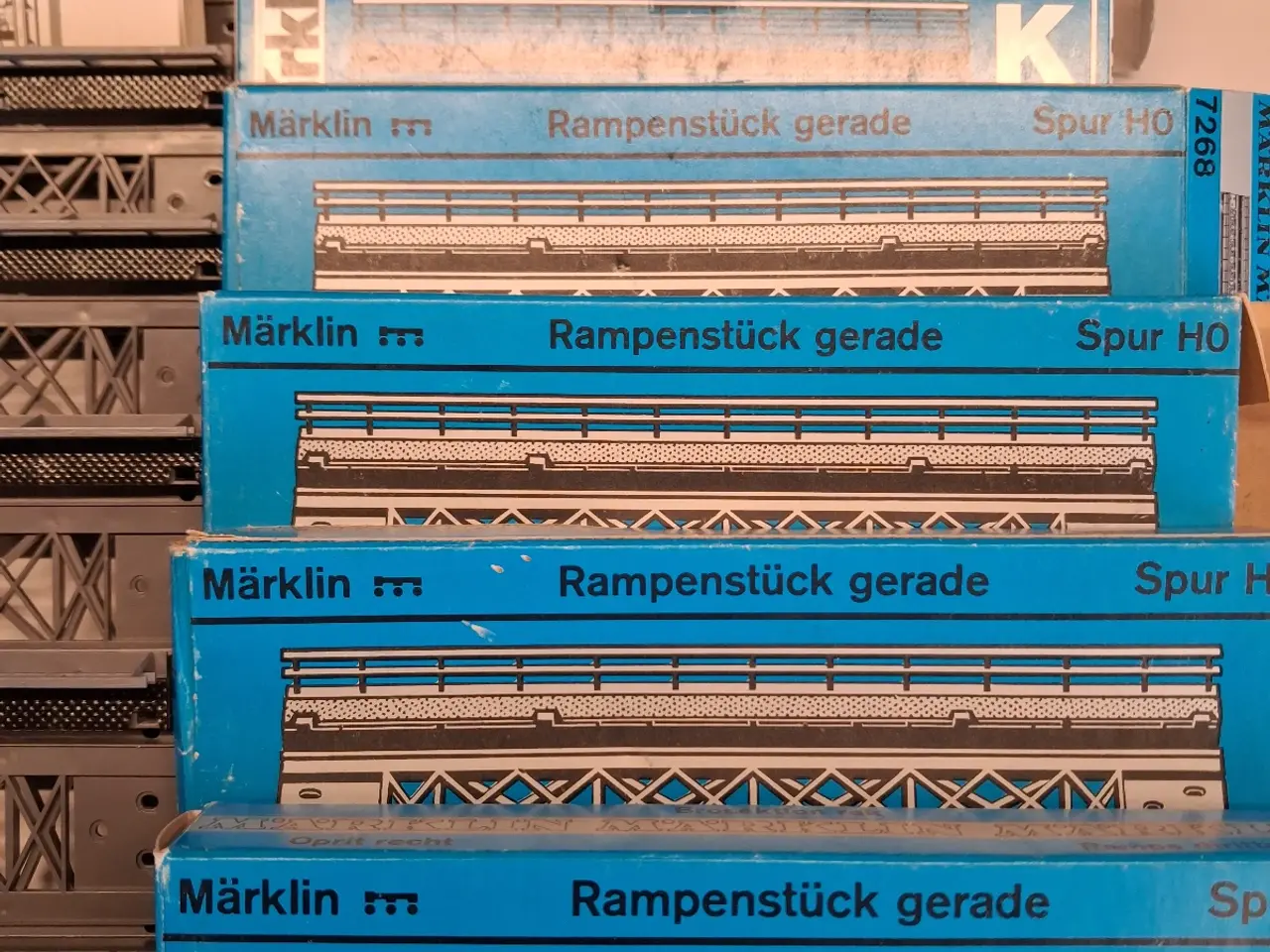 Billede 3 - Märklin #7268 broramper H0, K og M skinner