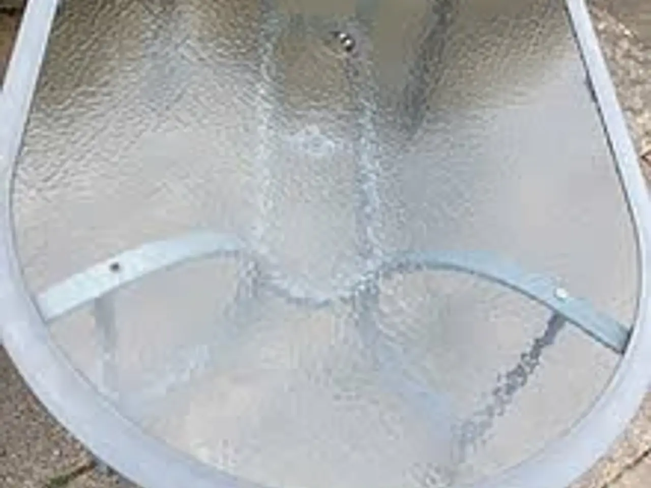 Billede 4 - Oval havebord med glasplade