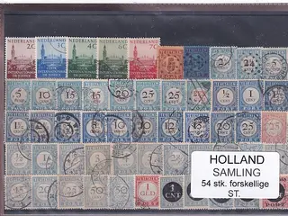 Holland Samling - 54 Stk. Stemplet/Ustemplet