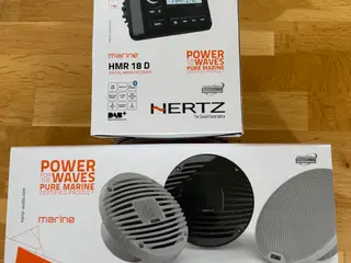 Marine lydanlæg m/bluetooth & DAB radio.