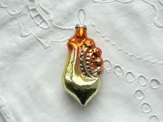 Vintage glaspynt, hane, orange