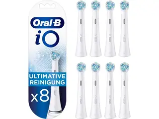 Oral-B iO Ultimate Clean børstehoveder - hvid, 8 stk.