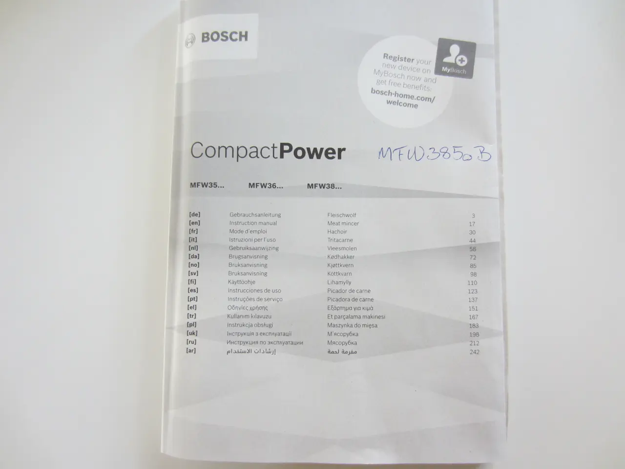 Billede 7 - Bosch Compact Power MFW3850B