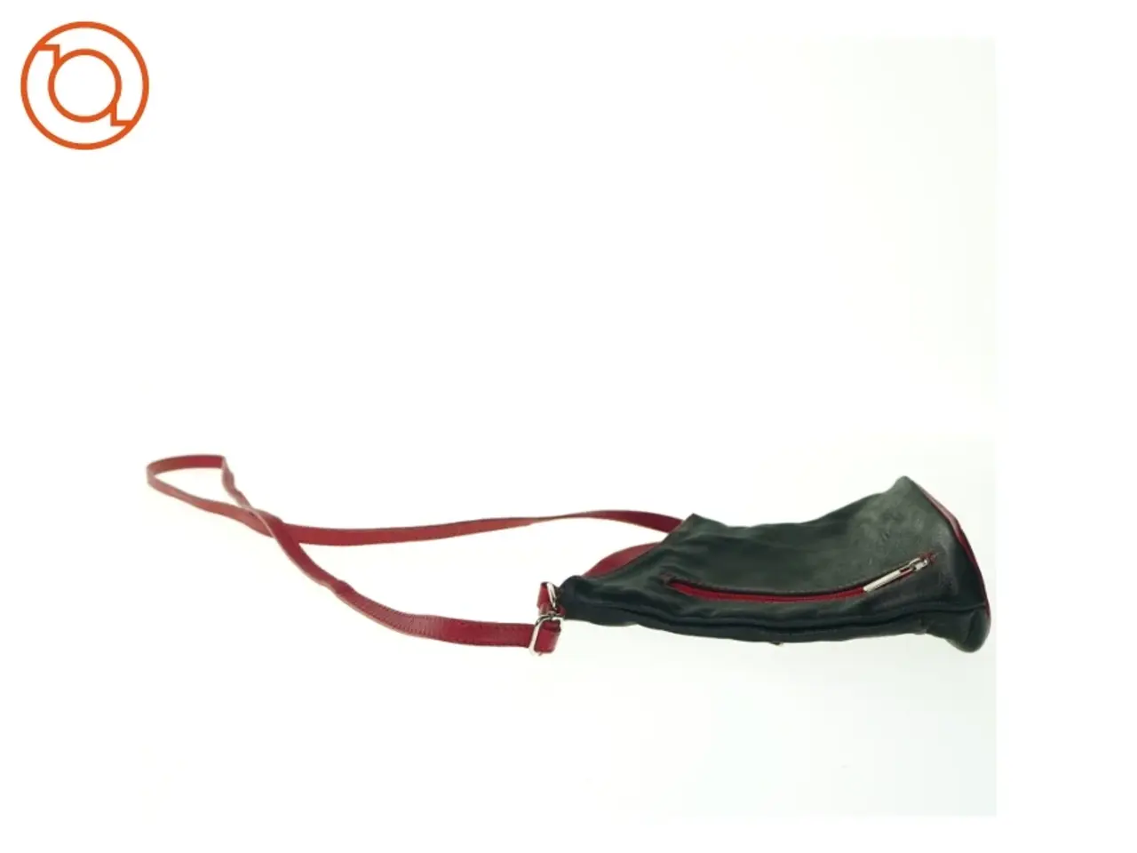 Billede 4 - Retro Vintage Tofarvet læder Crossbody Taske (str. 22 x 20 cm)