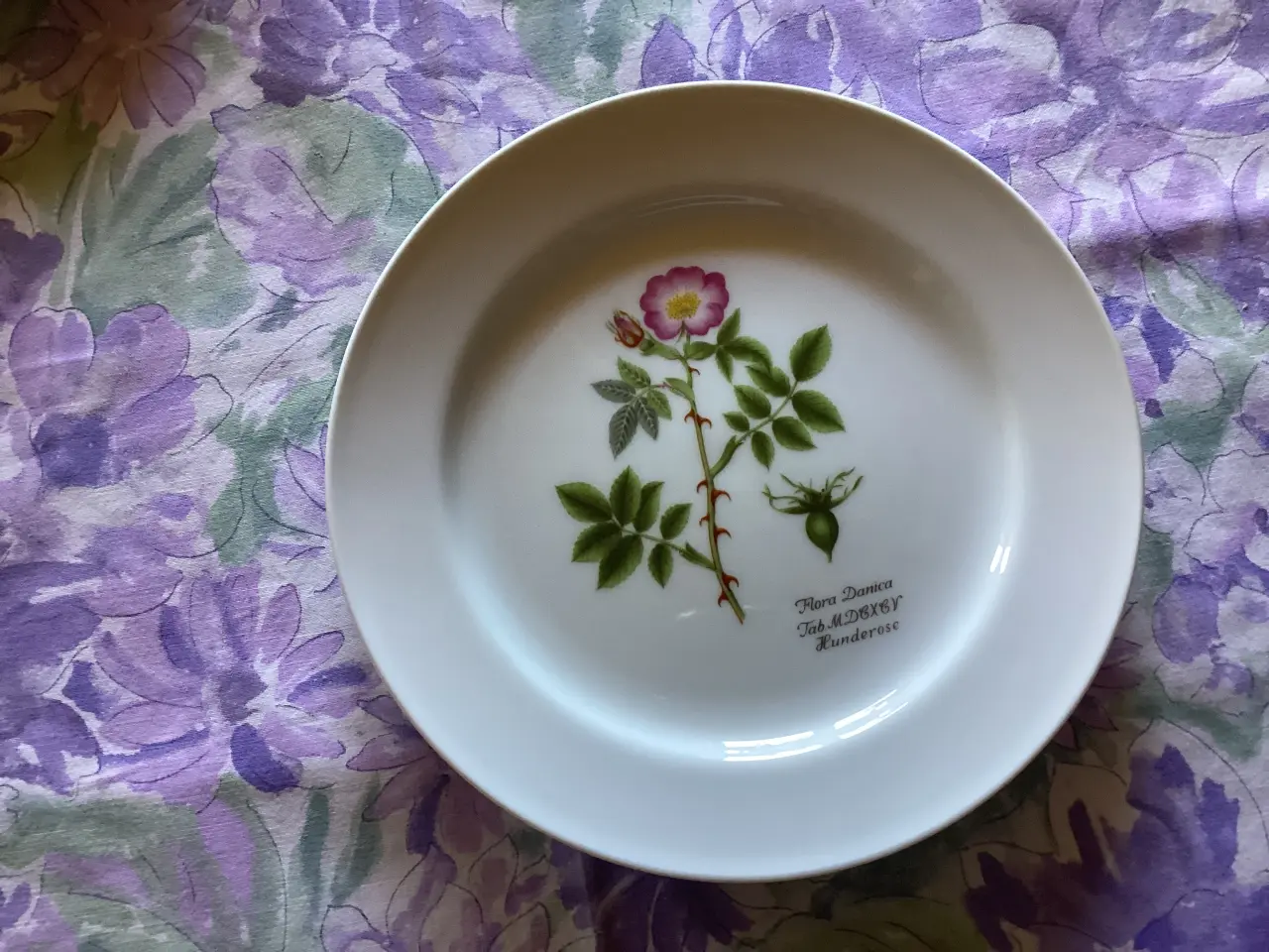 Billede 1 - 7stk. Faxe Flora frokosttallerken.