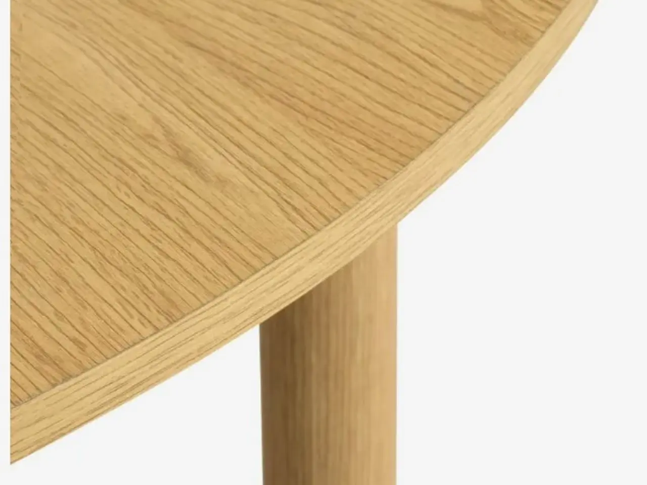 Billede 4 - ALSTED Spisebord Ø120 natur egefarve m. 2 stole