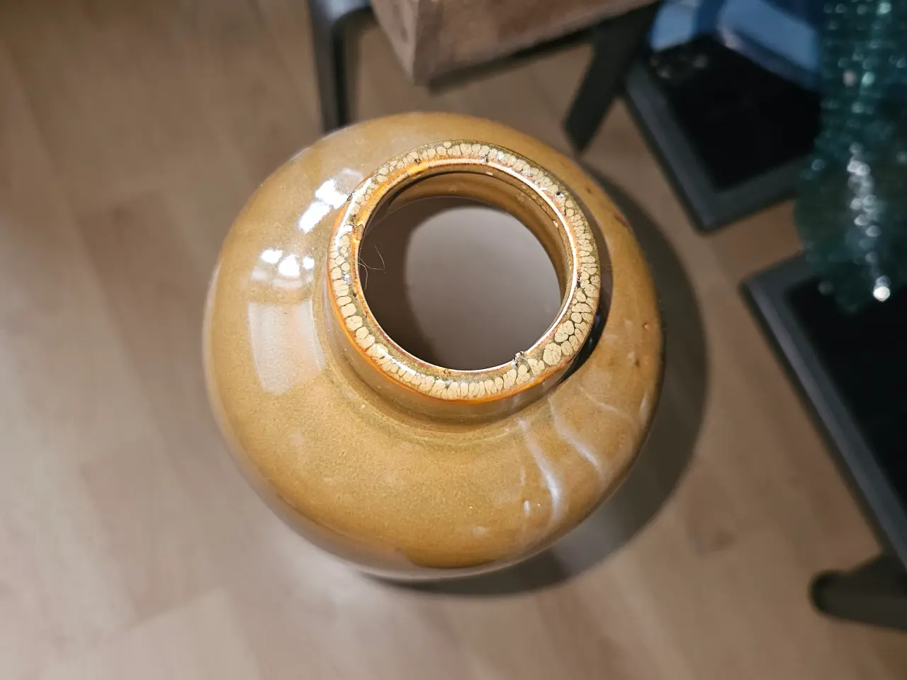 Billede 1 - Elegant To-Tone Gulvvase - Perfekt til det Stilful