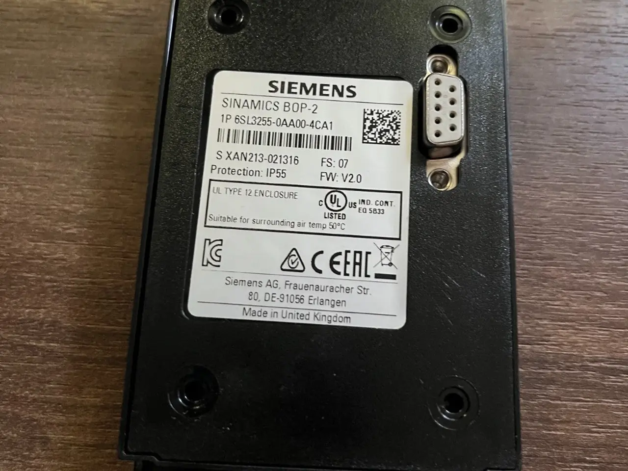 Billede 5 - Siemens SINAMICS BOP-2 6SL3255-0AA00-4CA1 Drive
