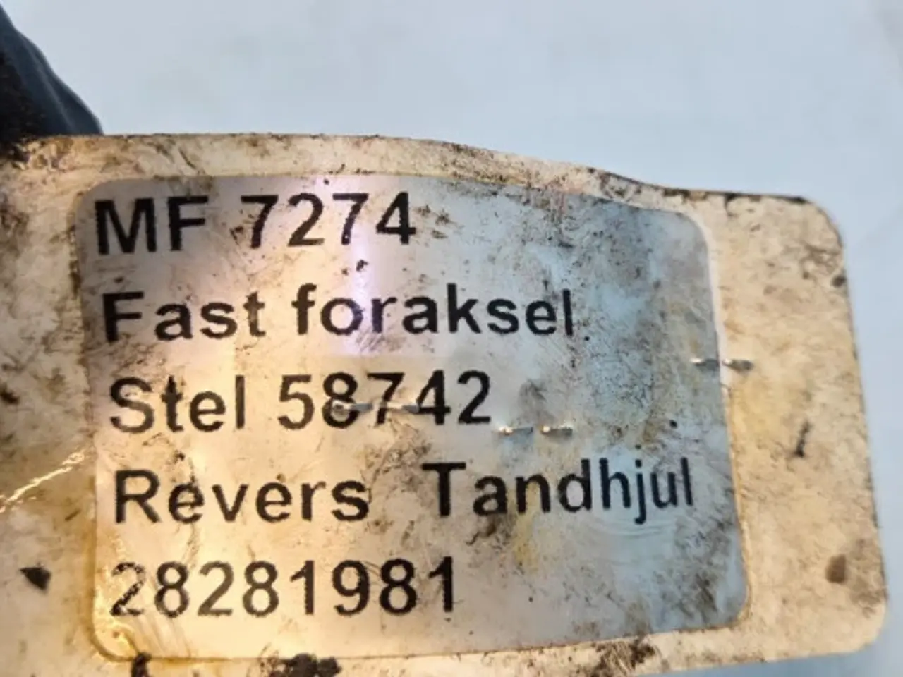 Billede 9 - Massey Ferguson 7274 Tandhjul 28281981