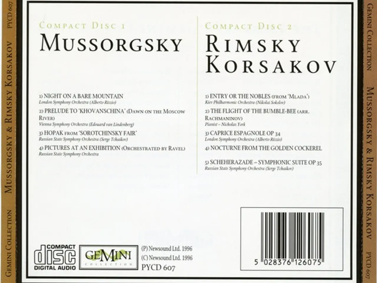 Billede 2 - Mussorgsky* & Rimsky… – Mussorgsky &… – 2CD