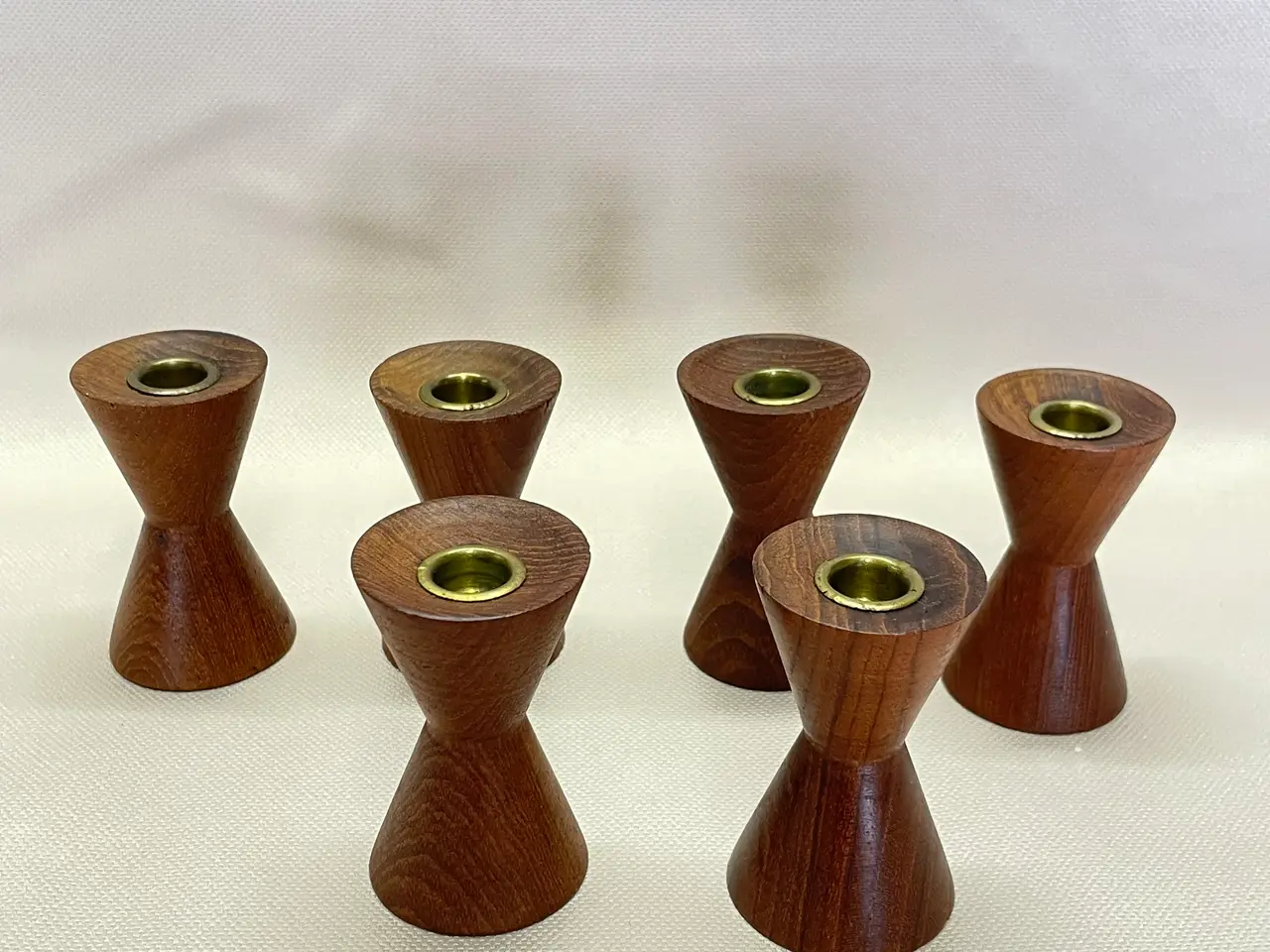 Billede 2 - Vintage lysestager i teak