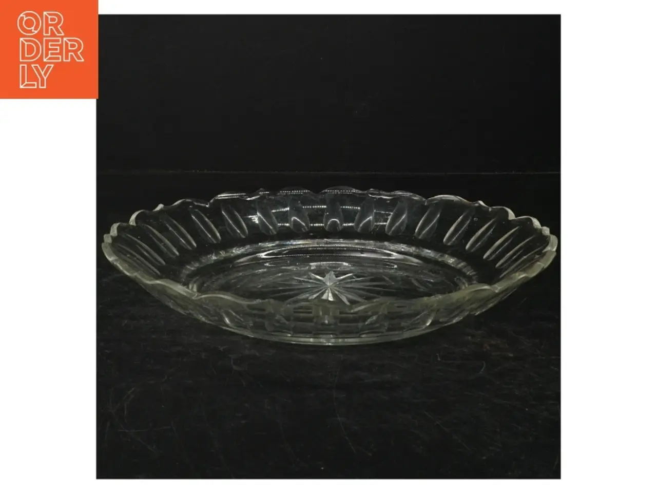 Billede 1 - Glasfad (str. Ø. 26 cm)
