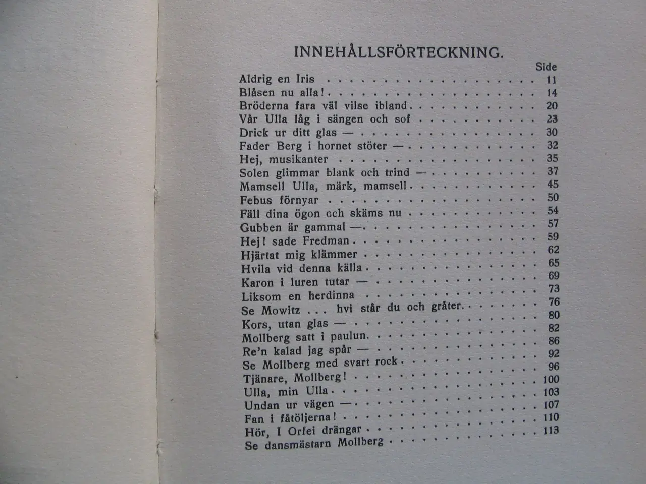 Billede 3 - Carl Michael Bellman. Fredmans Epistlar