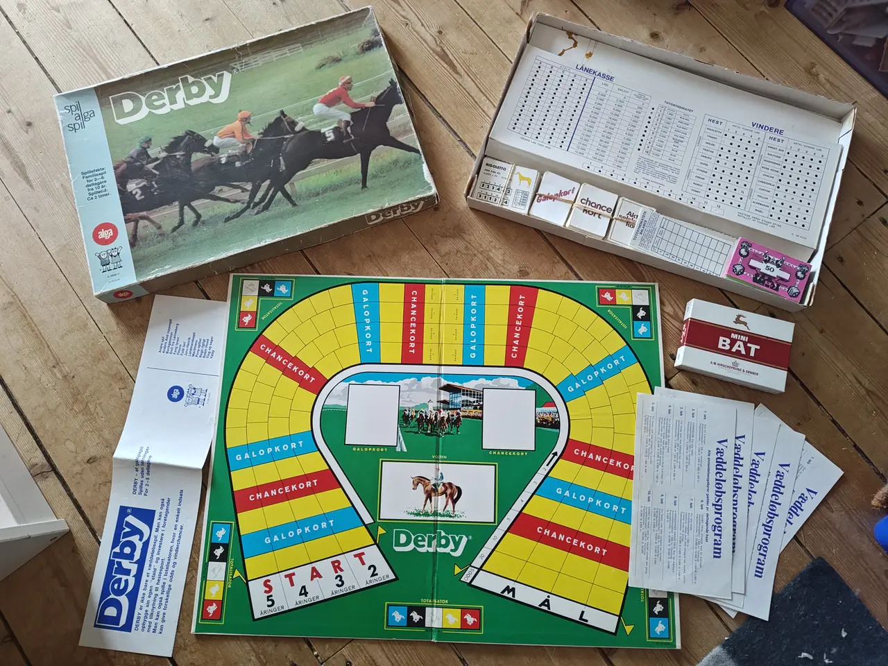 Billede 1 - Gammelt Retro DERBY Brætspil