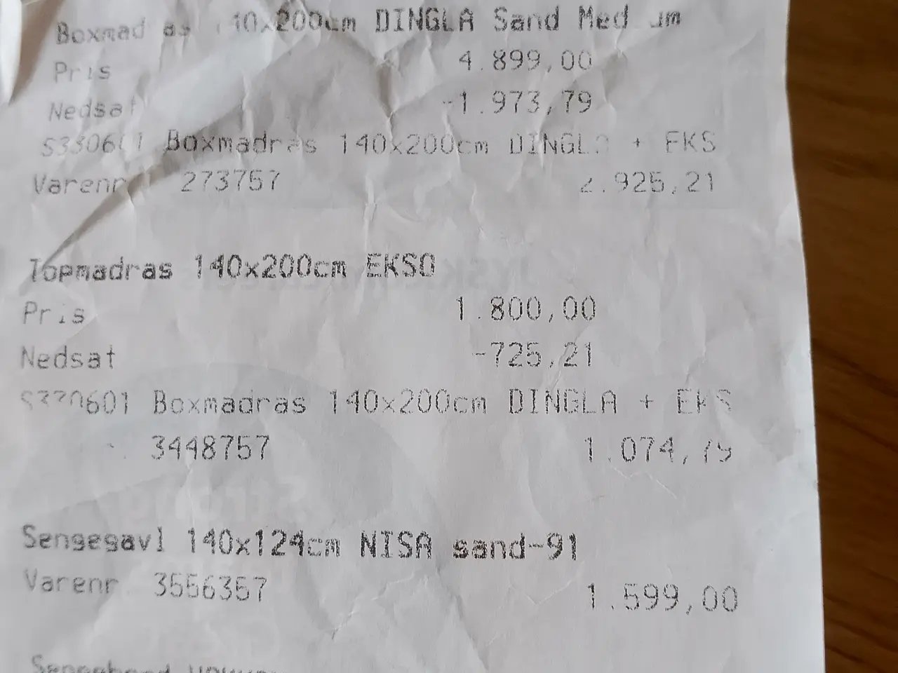 Billede 5 - Flot tyk topmadras hvidt fra jysk