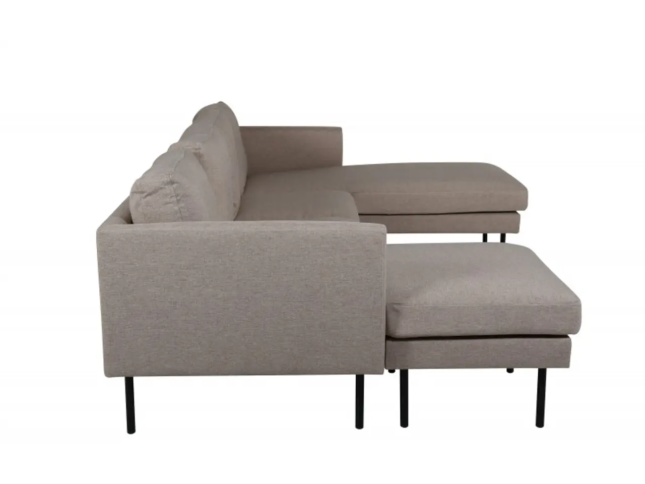 Billede 3 - Zoom U-Sofa Brun - Beige og Sort