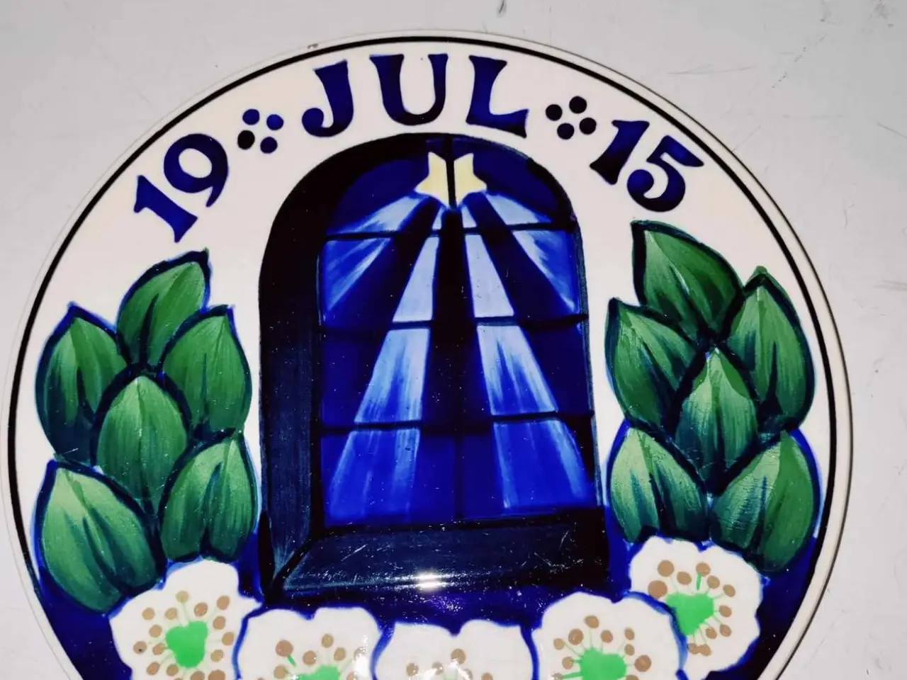 Billede 6 - 7 fine juleplatter i aluminia
