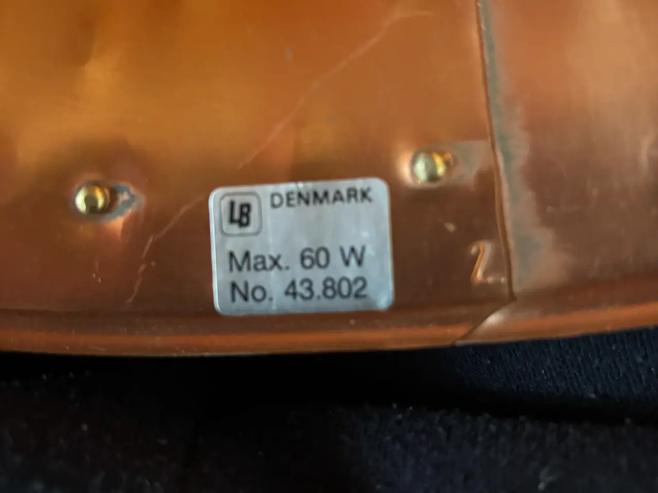 Billede 13 - LB denmark kobber loftlampe