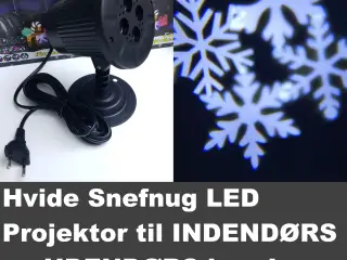 NY! Udendørs Roterende HVID Snefnug Projektor