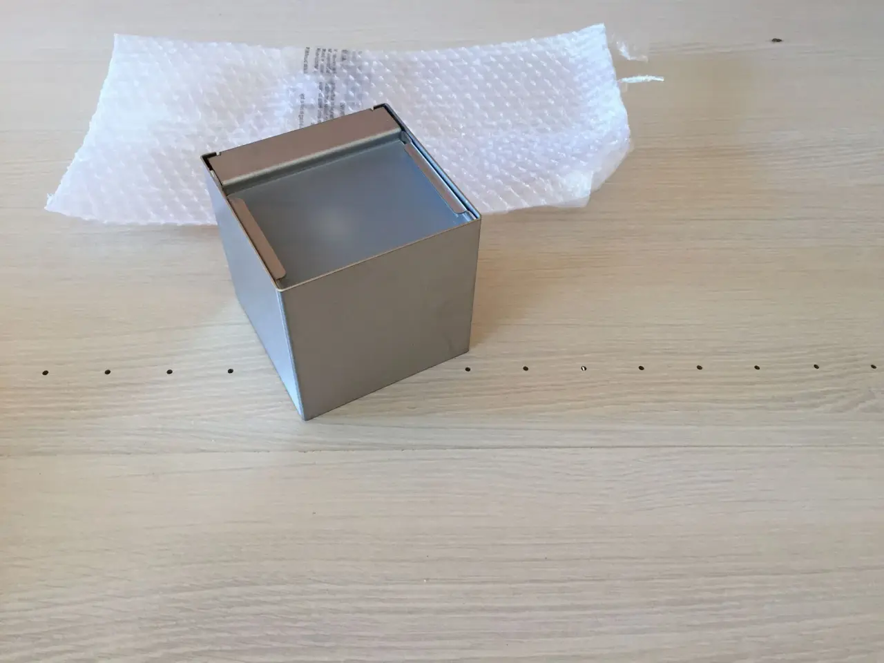 Billede 3 - Cube væglampe i rustfri stål