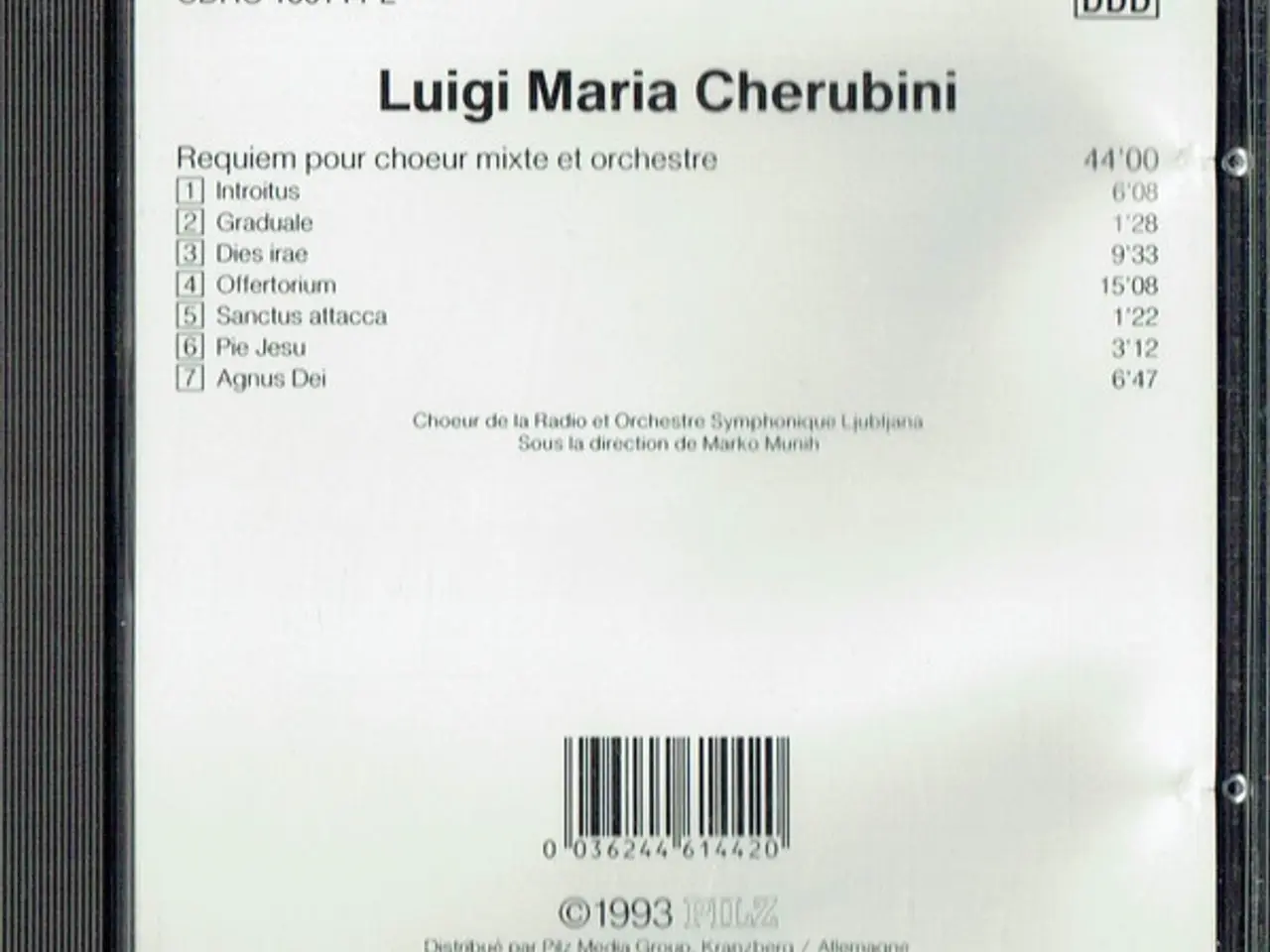 Billede 2 - Luigi Maria Cherubini* – Requiem Pour… – CD