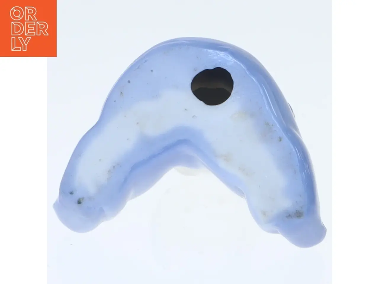 Billede 2 - Blå porcelænsfigur - baby (str. 6x5,5 cm)