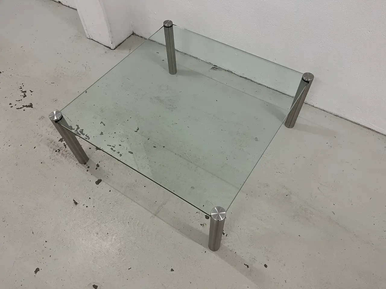 Billede 4 - Designer Sofabord i glas/stål fra Ronald Schmitt.