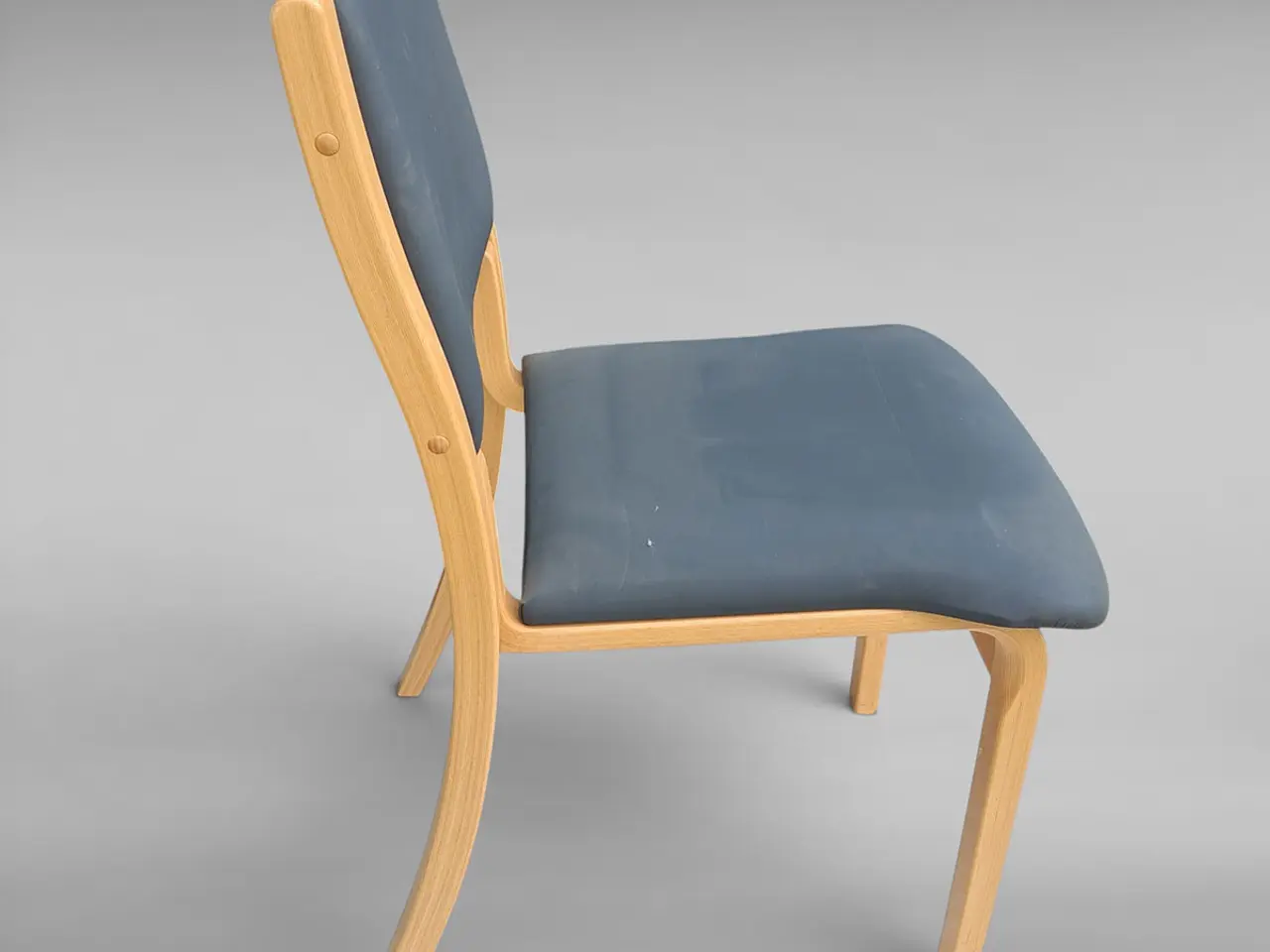Billede 4 - Schou Andersen model 1511 stabelstol i bøg – blå