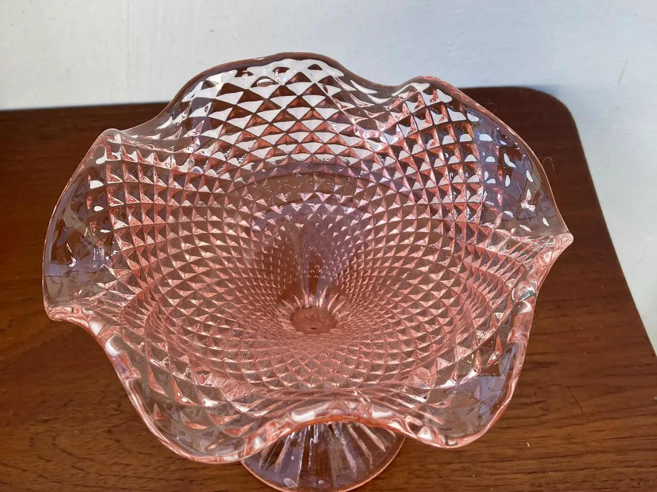Billede 4 - Smuk vintage glasopsats/slikskål