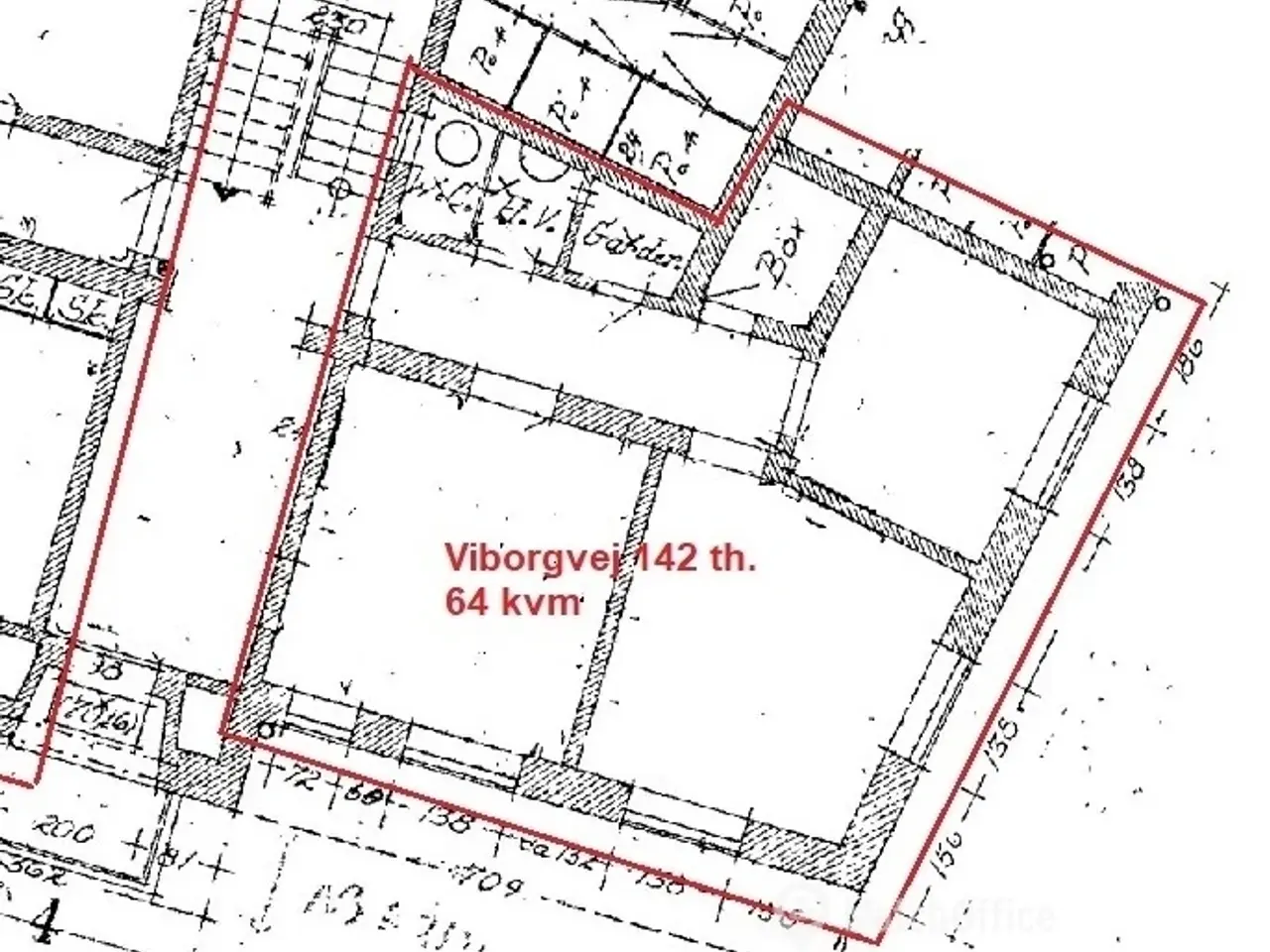 Billede 2 - Kontor på Hasle Torv med 2 separate kontorrum