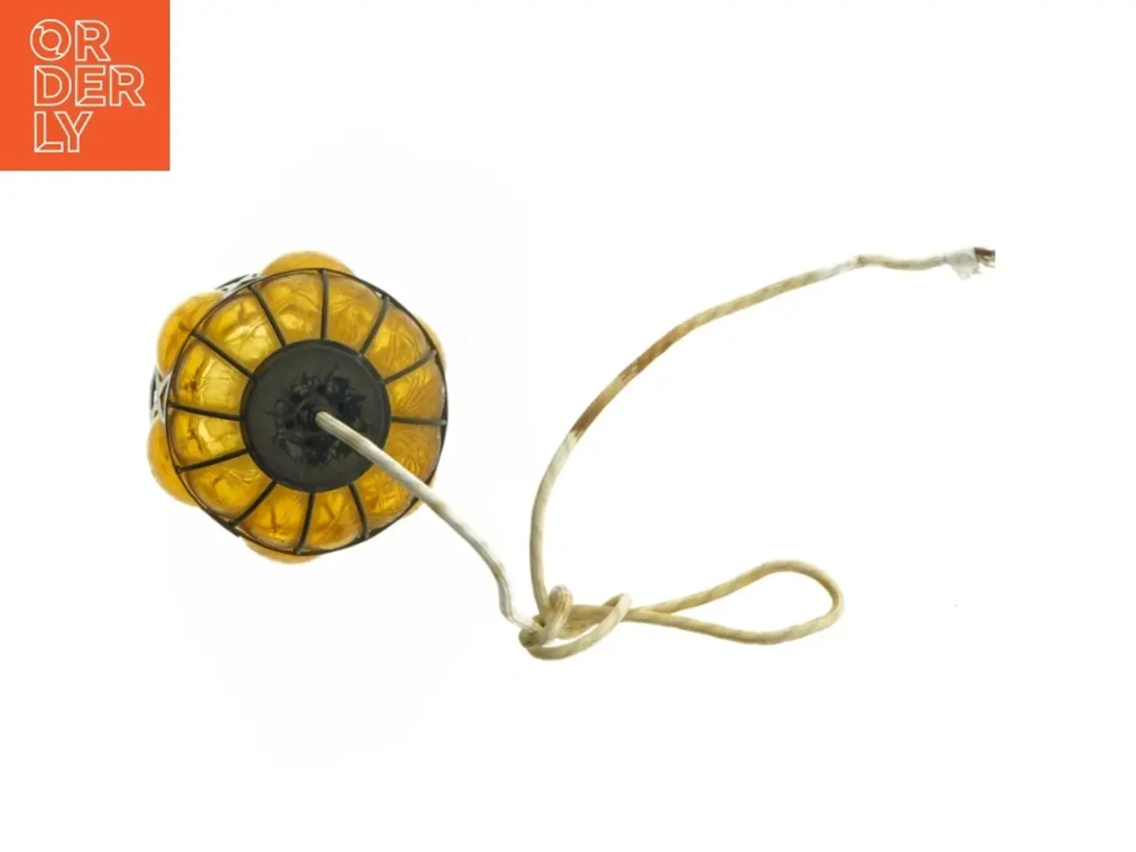 Billede 4 - Gul glaspendel (str. Ø. 10 cm)