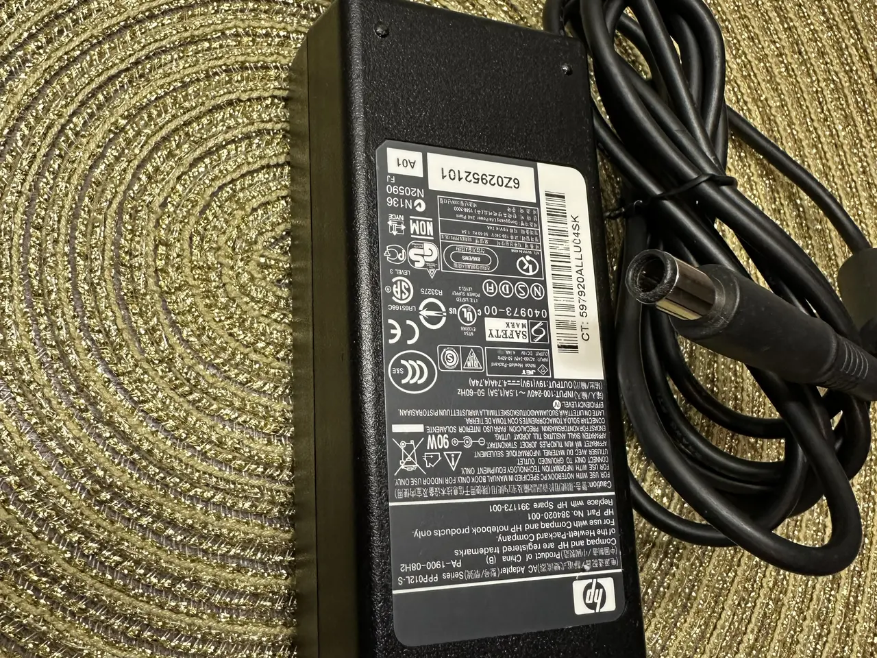 Billede 4 - HP computer oplader 90 Watt AC adapter 
