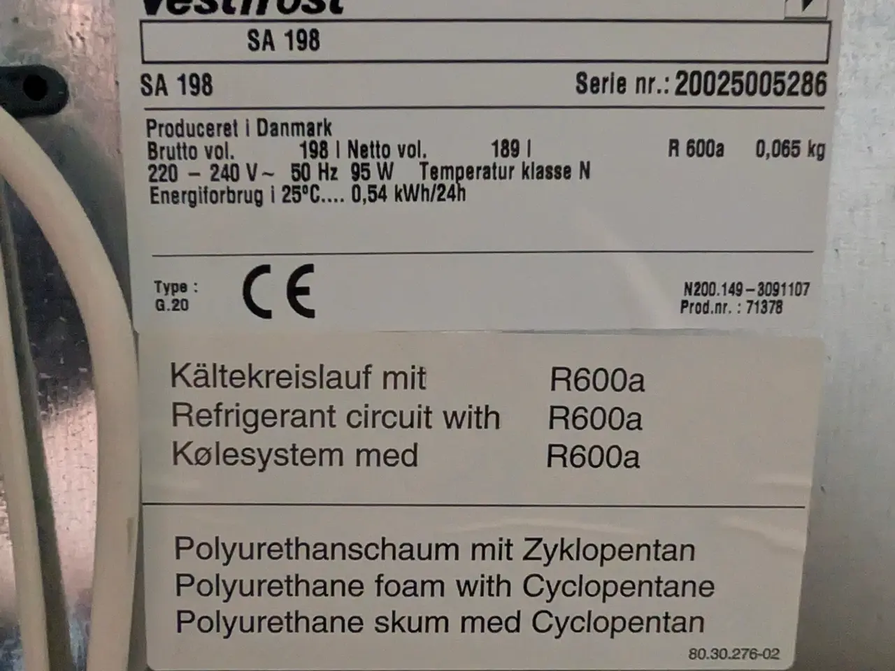 Billede 4 - Vestfrost kummefryser 