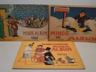 3stk Storm Petersen Mindealbums. 1968, 69 og 70