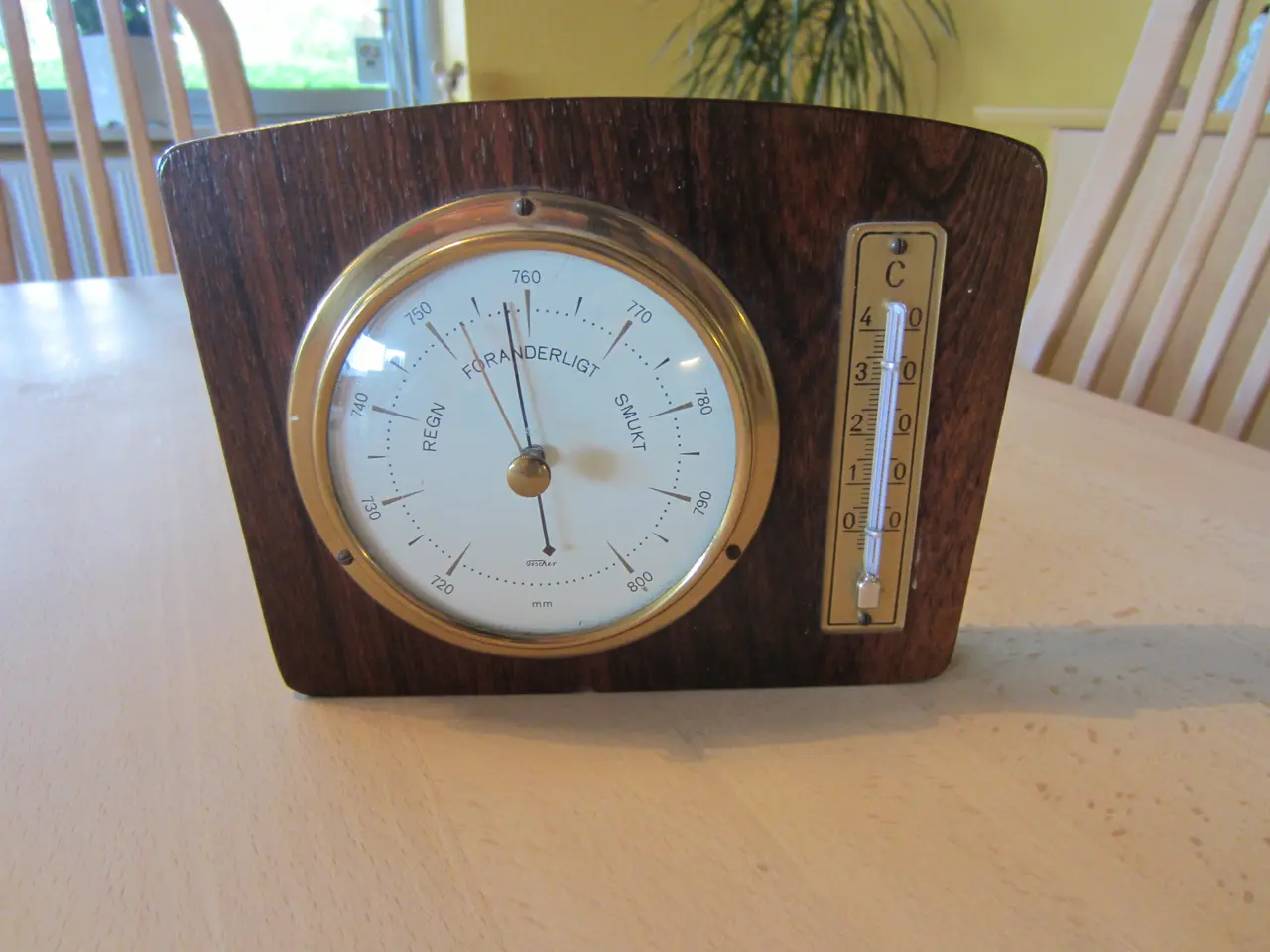 Billede 1 - Vejrstation - Retro - Termometer og Barometer