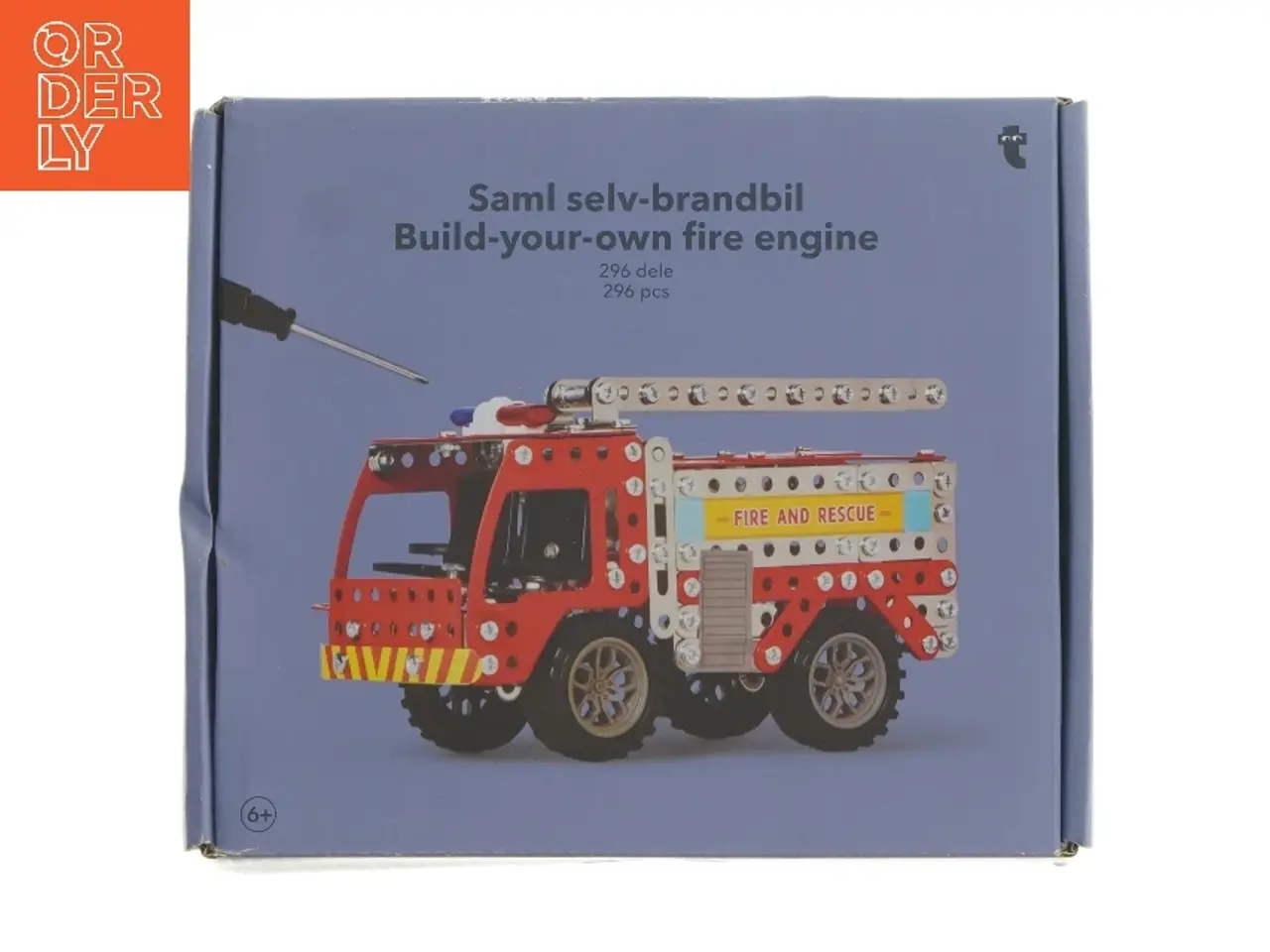 Billede 1 - Saml selv brandbil byggesæt fra Tiger (str. 11,5x19,5 cm)