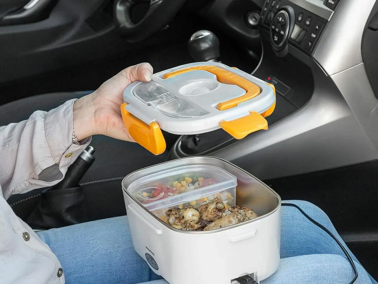Billede 2 - Lunffi elektrisk madkasse til kontor og bil, 1,5 L