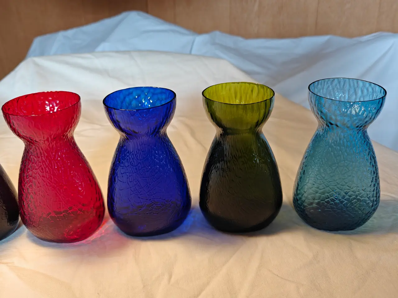 Billede 2 - Hyacintglas ovale hamret fra Kastrup/Fyens Glasvær