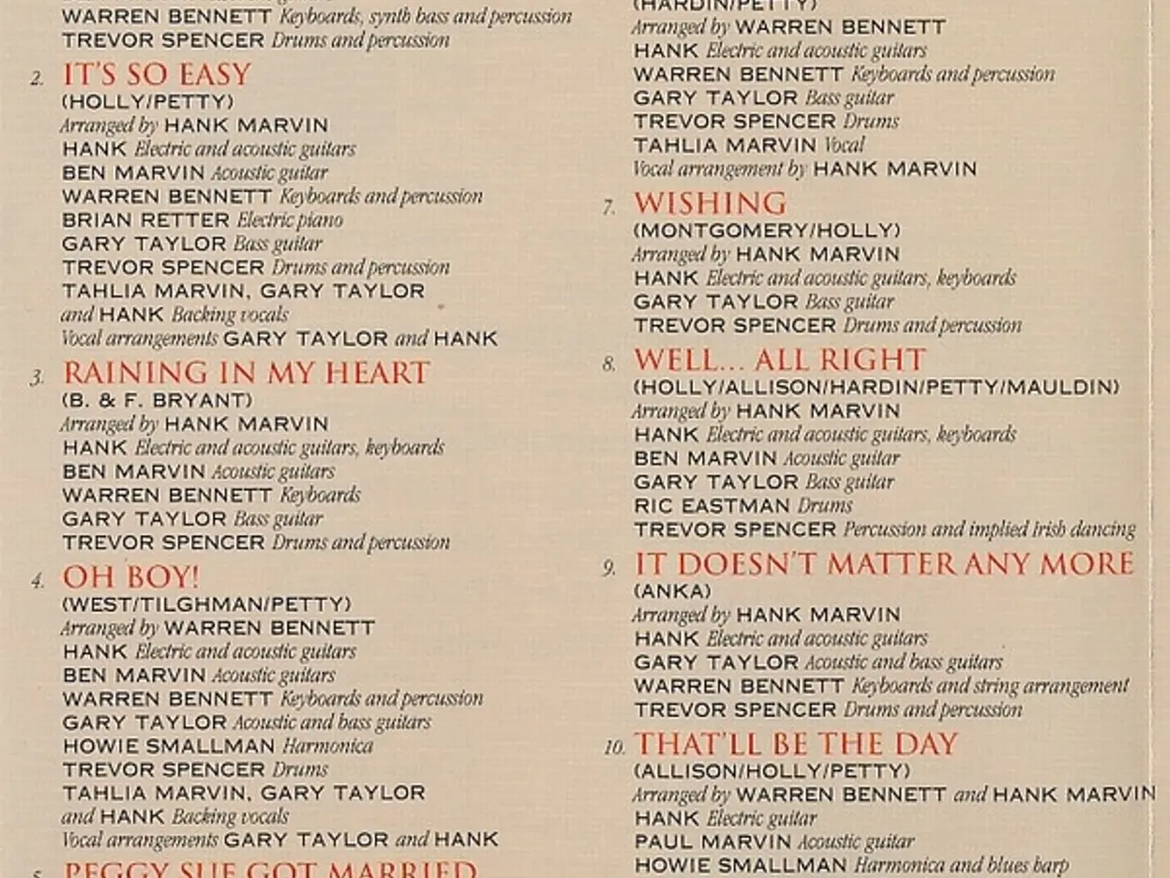 Billede 7 - Hank Marvin – Hank Plays Holly – CD