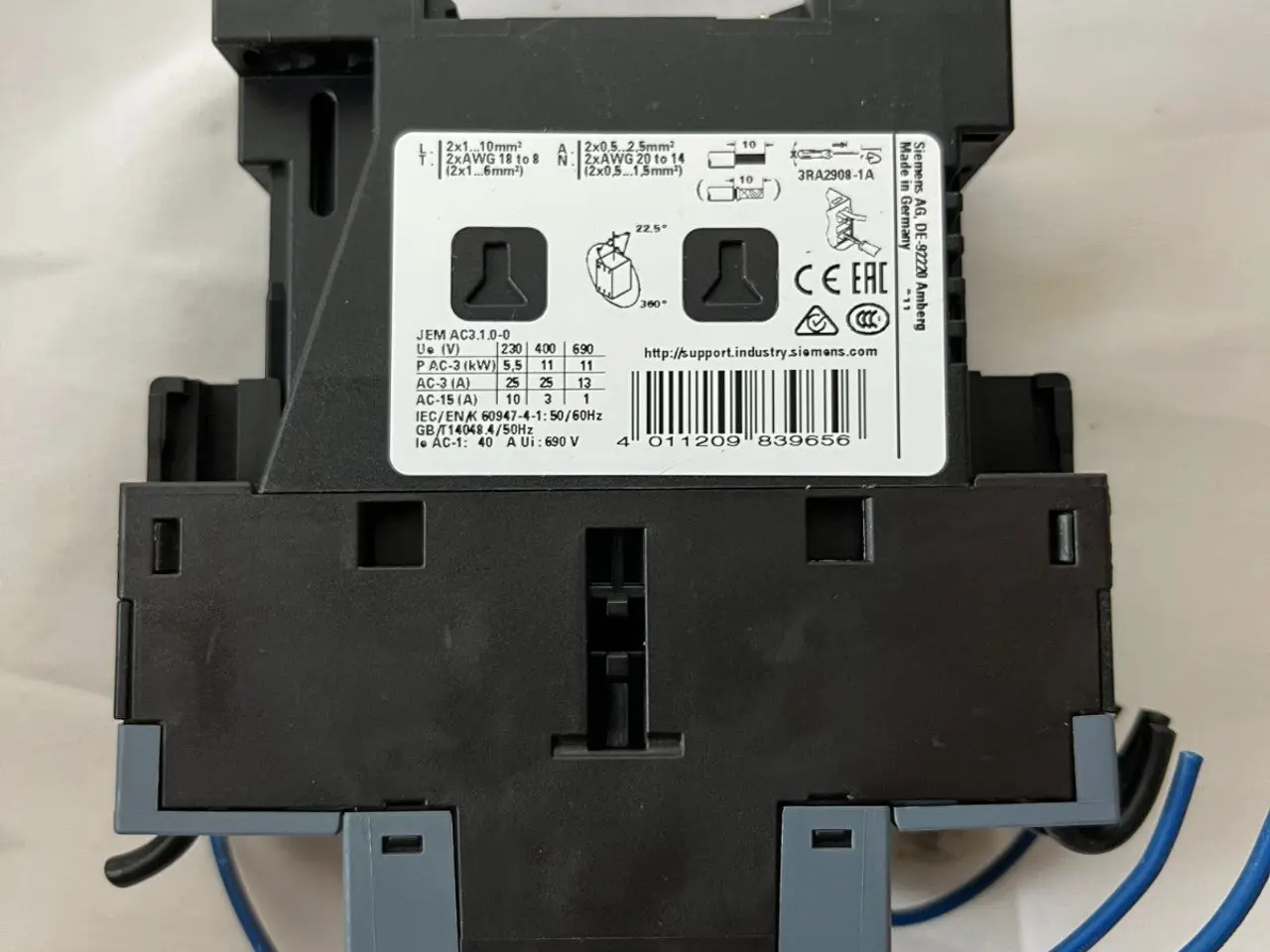 Billede 11 - parti of 10x Siemens Sirius 3RT2025-2FB40 24V DC