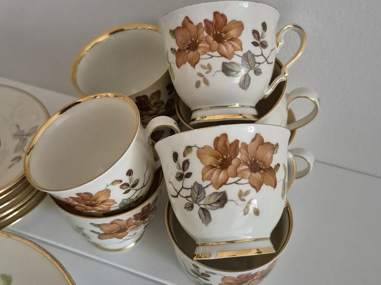 Billede 8 - Kaffestel Brun Orkidé 