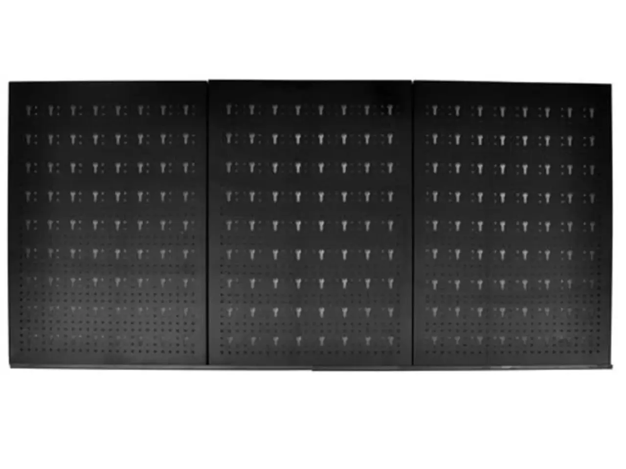 Billede 1 - Værktøjstavle i metal - perforeret panel 60 × 120 cm med 18 dobbelte kroge