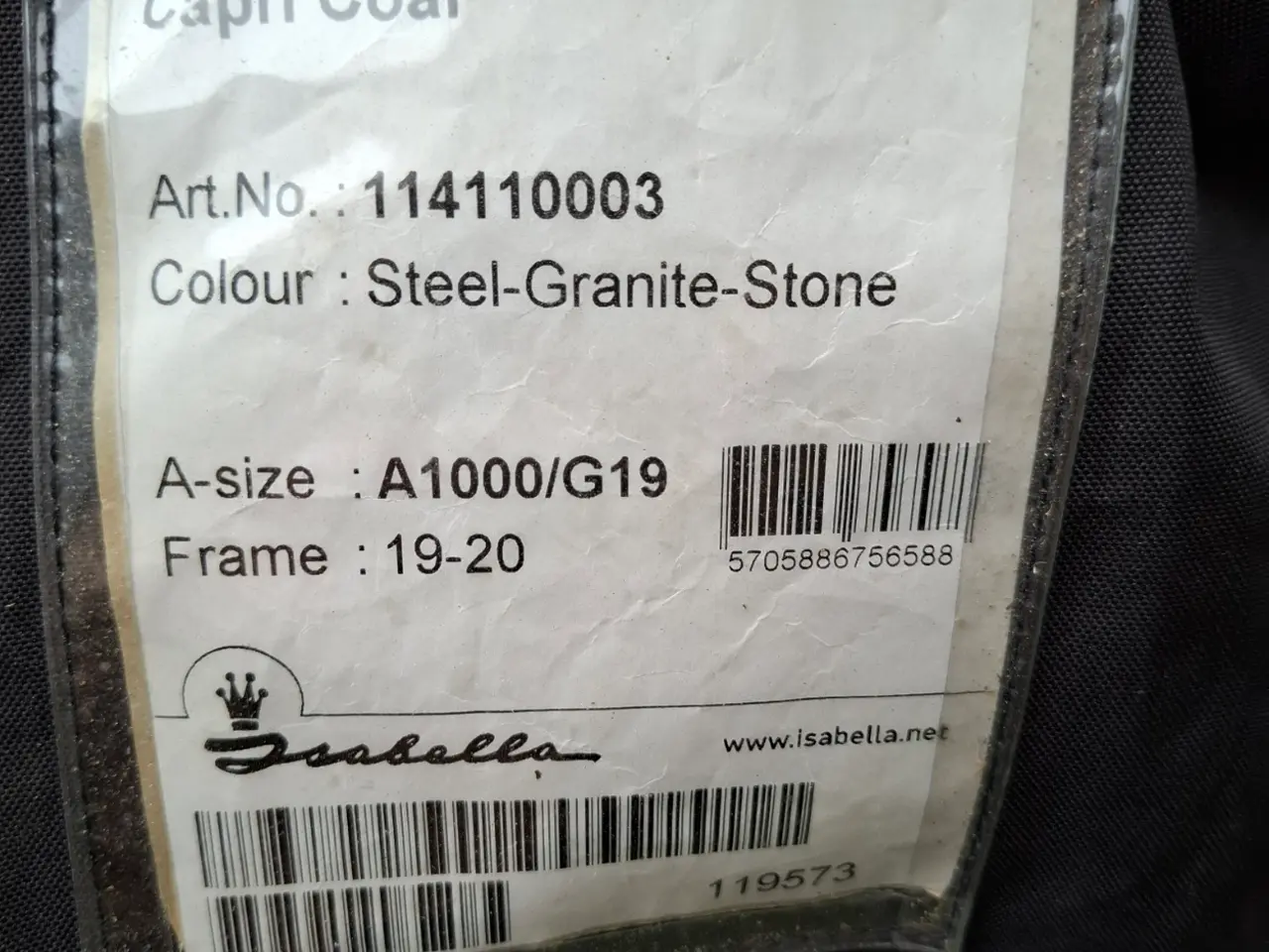 Billede 3 - Isabella Fortelt Capri Coal A-mål 1000, Dybde 2,50