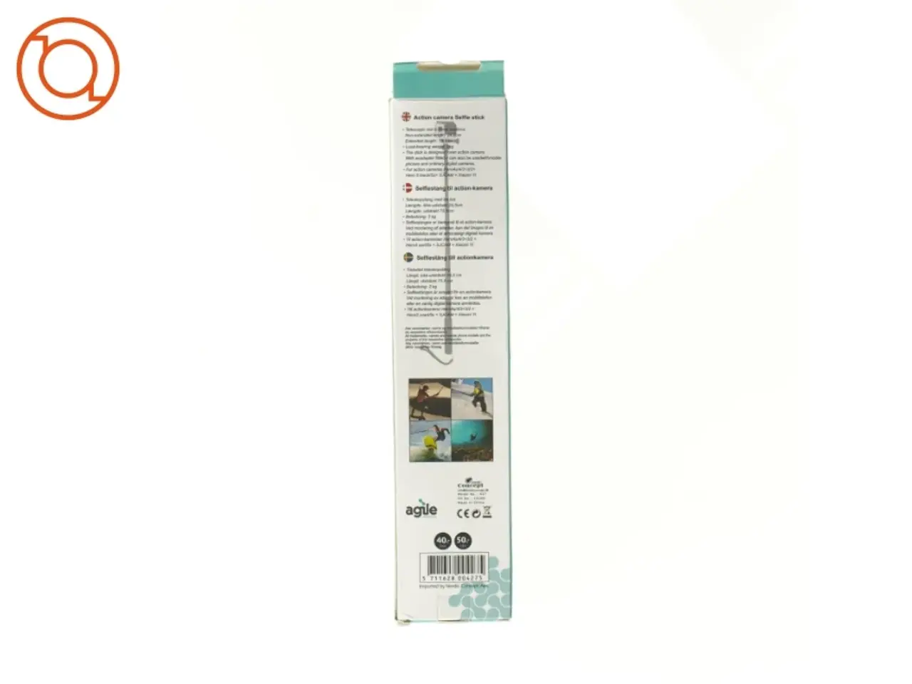 Billede 5 - Teleskopstang til actionkamera fra Ague (str. 25 x 6 x 4 cm)