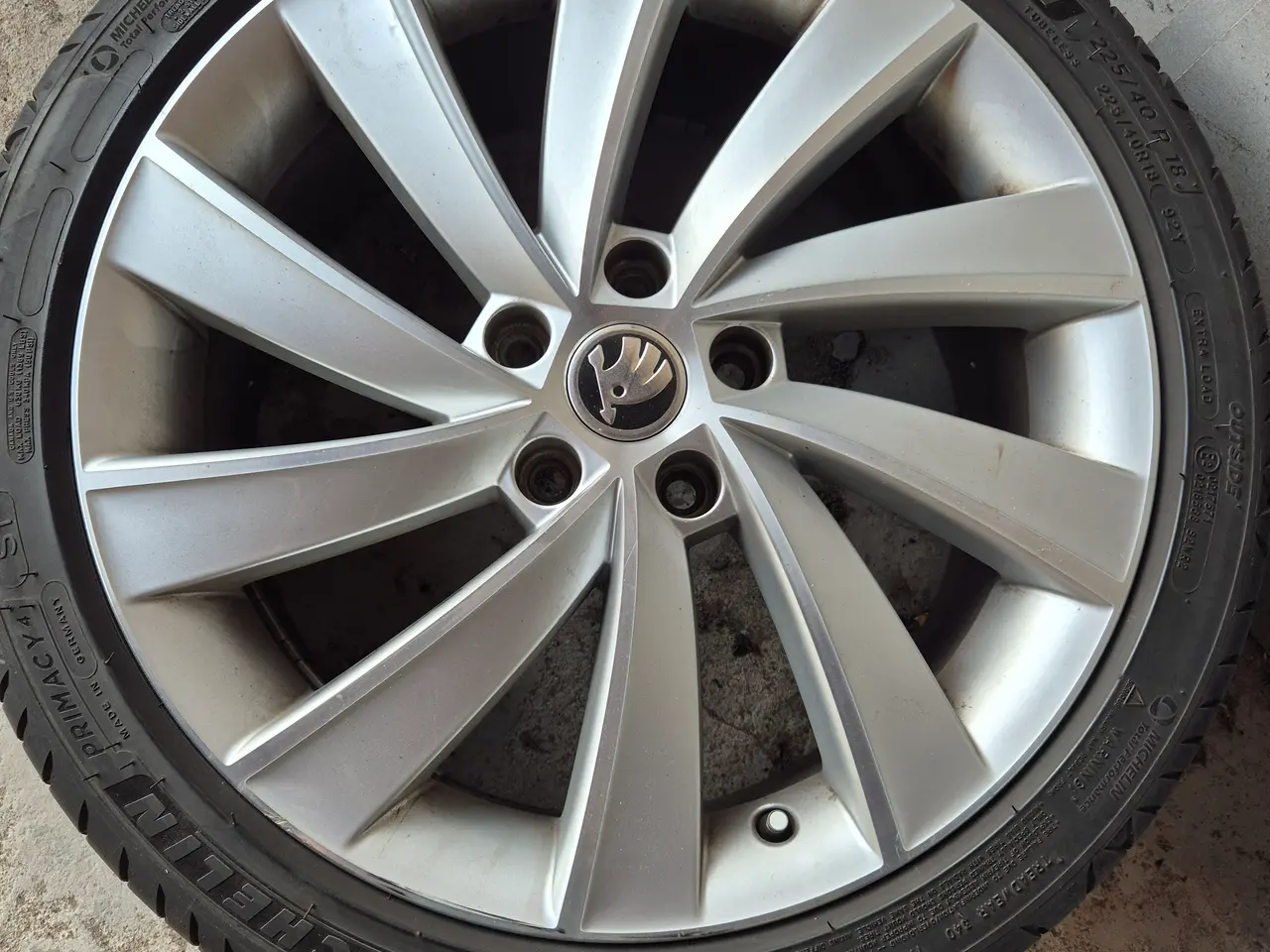 Billede 8 - Originale Aluhjul - med Michelin dæk.