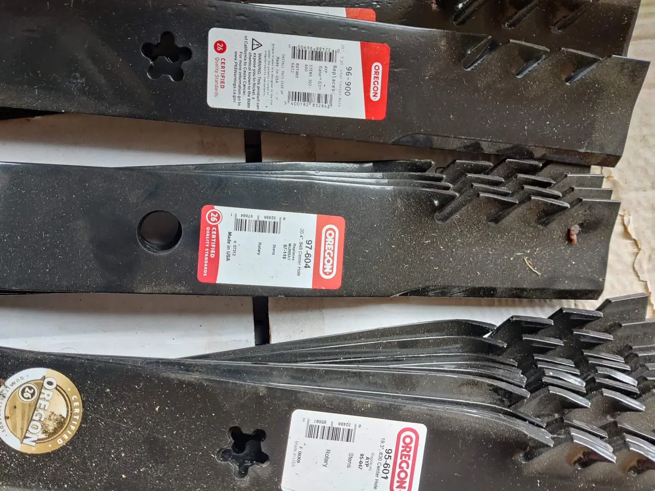 Billede 6 - Bio knive til plæneklipper/traktor
