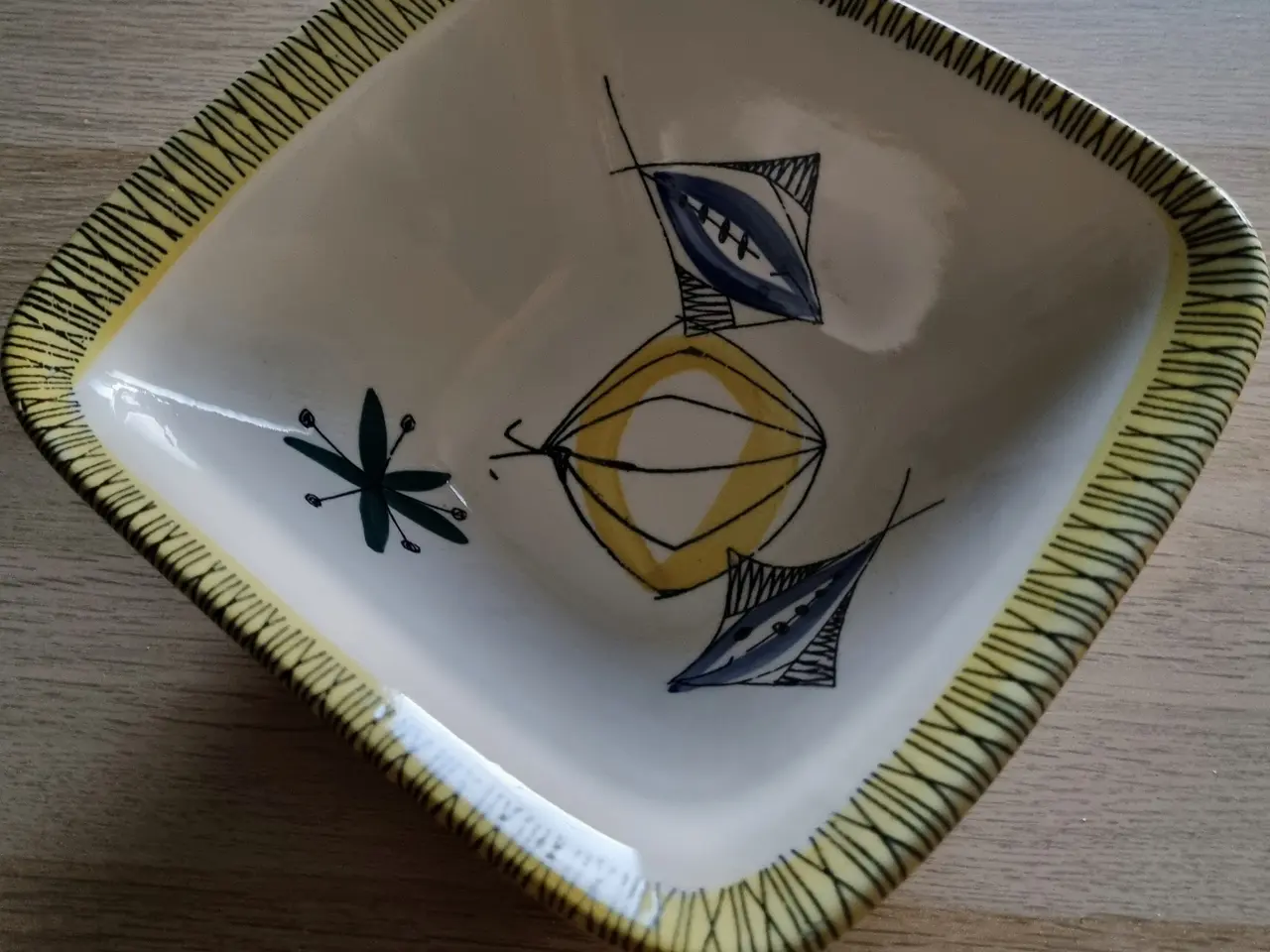 Billede 8 - Flot retro skål Stavangerflint "Bambus" model 2001