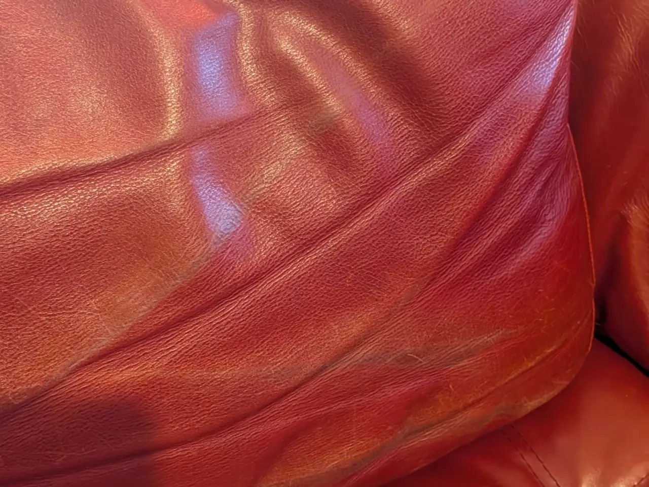 Billede 7 - Lækker, rød Natuzzi lædersofa