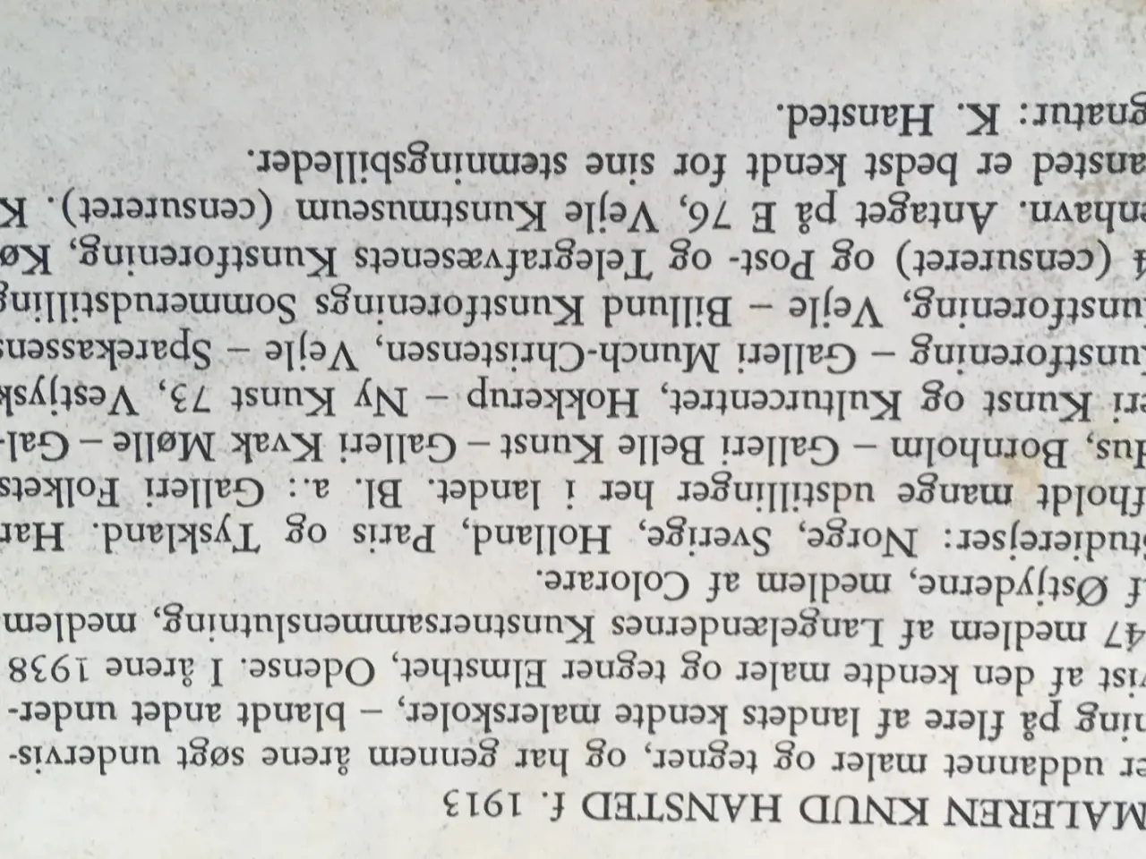 Billede 3 - Oliemaleri af K. Hansted – 49×38 cm