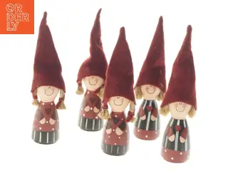 Dekorative nissefigurer (str. 5 stk 19,5 cm)